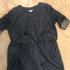 Dark Blue Denim Dress